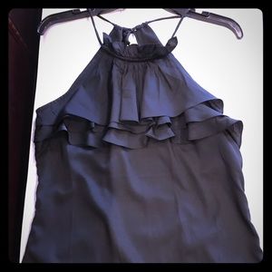 New sz s banana republic black halter top.